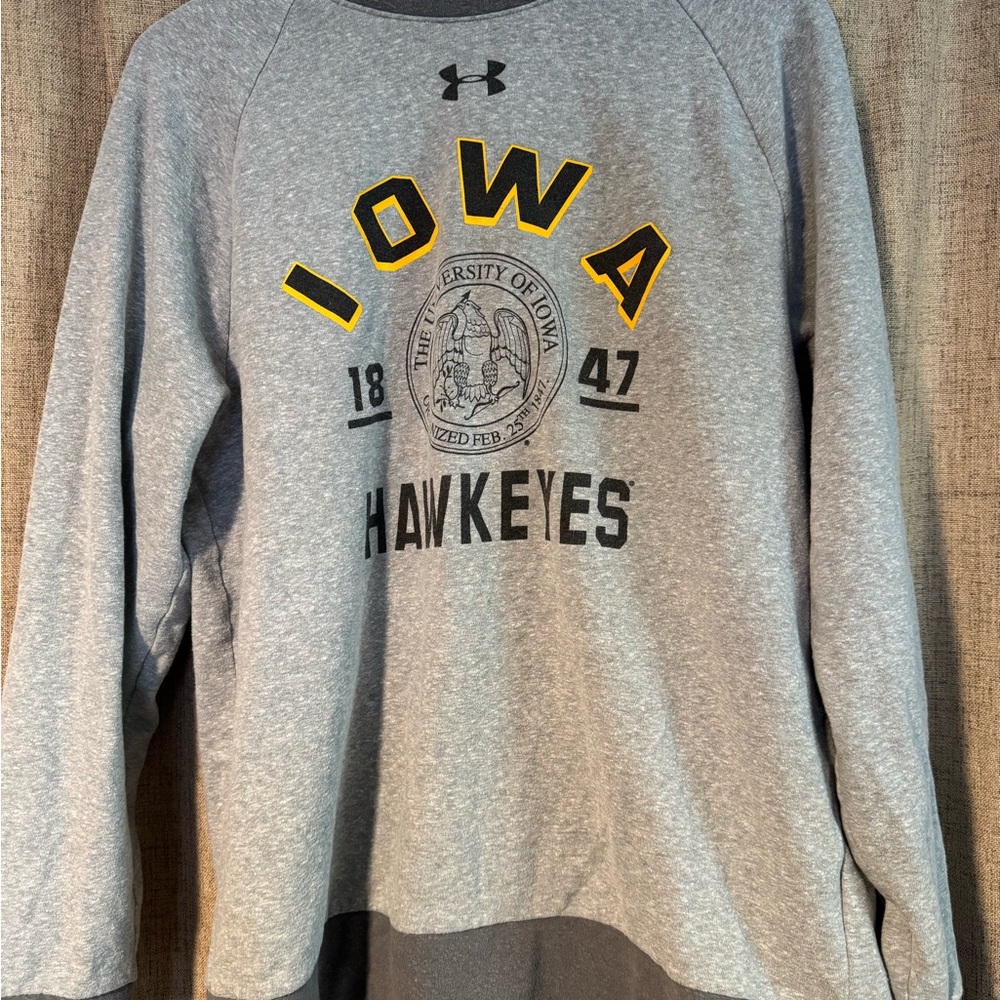 Under Armour Gray Iowa Hawkeyes Shirt Jacket